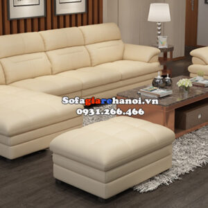 Hình ảnh Bộ ghế sofa phòng khách cao cấp chất liệu da Hàn Quốc chất lượng cao cho không gian rộng