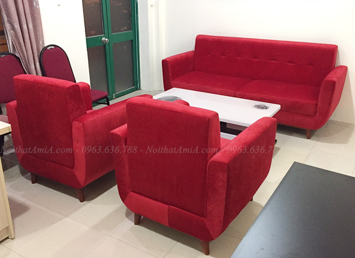 Hình ảnh Bộ ghế sofa văng đẹp kết hợp ghế sofa đơn