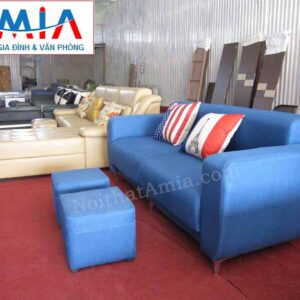 Hình ảnh cho mẫu ghế sofa văng nỉ đẹp 2 chỗ AmiA SFN104 đẹp hiện đại