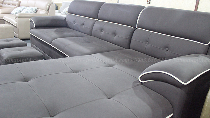 Các hình ảnh sofa da đẹp chụp trực tiếp tại Tổng kho Nội thất AmiA