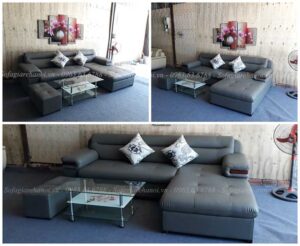 Hình ảnh Các mẫu sofa đẹp chữ L với chất liệu da hiện đại