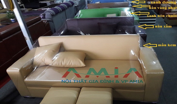 Hình ảnh các mẫu sofa văng đẹp giá rẻ tại Tổng kho sofa văng đẹp AmiA Hà Nội