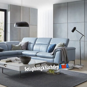 Hình ảnh sofa da đẹp cho phòng khách hiện đại