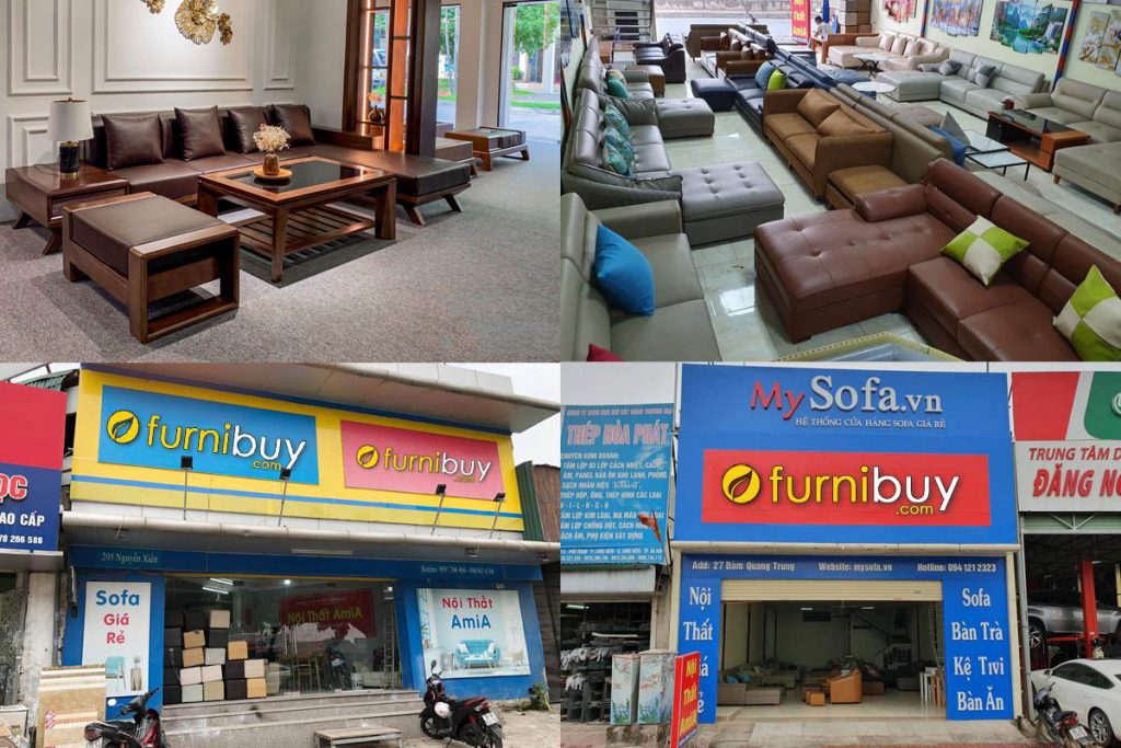 Hình ảnh các kho sofa của hệ thống Furnibuy.com