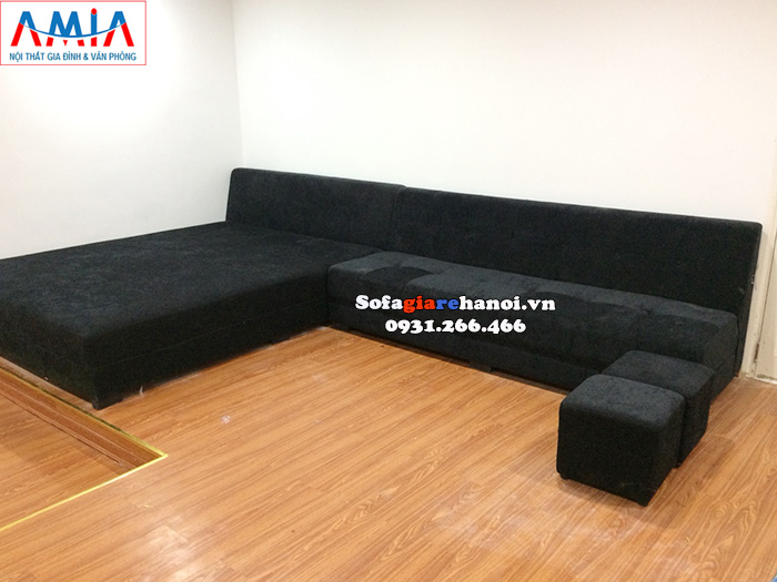 Hình ảnh Mẫu ghế sofa chờ giá rẻ Hà Nội thiết kế hình chữ L hiện đại phù hợp với không gian