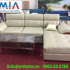 Hình ảnh bộ ghế sofa da góc chữ L 3 chỗ là sự lựa chọn hoàn hảo và tuyệt vời