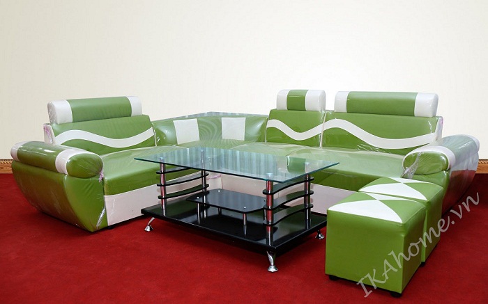 Mẫu sofa da đẹp giá rẻ cho phòng khách gia đình