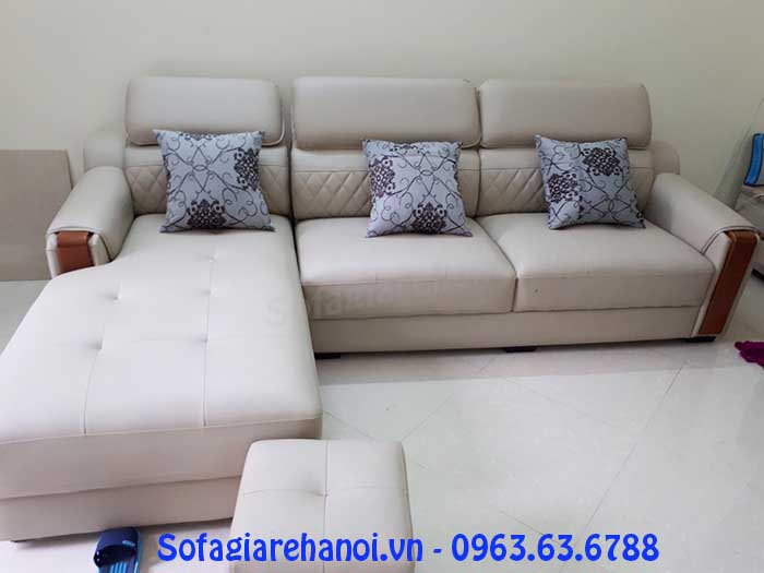 Hình ảnh mẫu ghế sofa da góc chữ L đẹp hiện đại và sang trọng