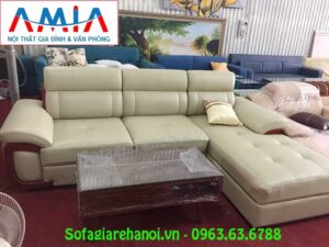 Hình ảnh mẫu ghế sofa da góc chữ L đẹp hiện đại và sang trọng