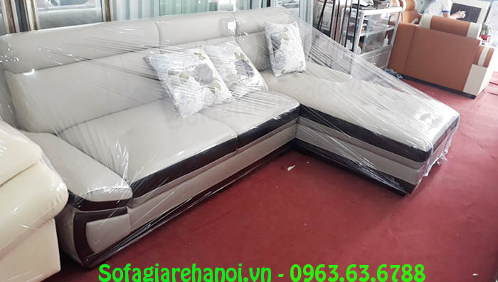 Hình ảnh bộ sofa da chữ L sang trọng và hiện đại là sự lựa chọn hoàn hảo