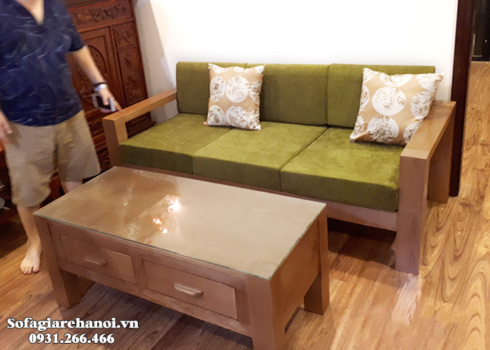 Hình ảnh Ghế sofa gỗ văng đẹp làm theo yêu cầu tại Nội thất AmiA