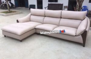 Hình ảnh Ghế sofa góc da Hàn Quốc giá rẻ cho phòng khách đẹp hiện đại