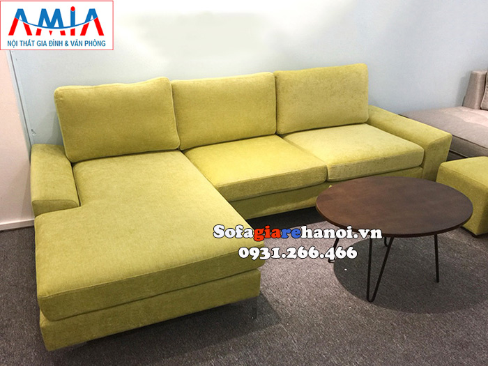 Hình ảnh Ghế sofa màu vàng chanh độc đáo bài trí trong căn phòng khách đẹp