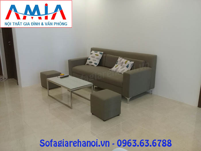 Hình ảnh bộ sofa nhỏ gọn AmiA SF096 cho phòng khách căn hộ chung cư hiện đại