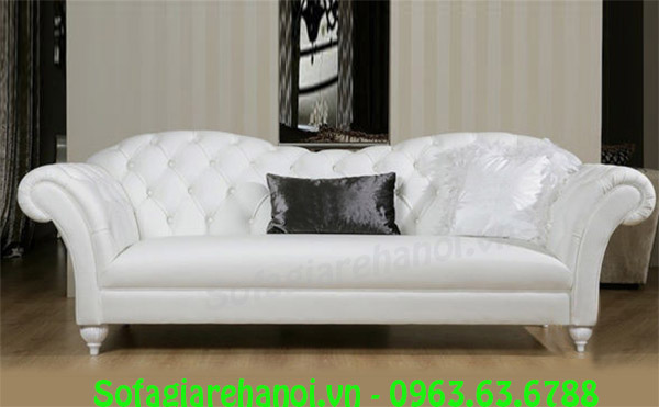 Hình ảnh mẫu ghế sofa nhỏ mini màu trắng đẹp là sự lựa chọn hoàn hảo dành cho quý khách hàng