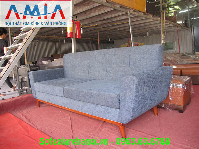 Hình ảnh ghế sofa nhỏ đẹp hiện đại với chất liệu nỉ c