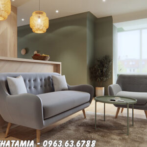 Hình ảnh Ghế sofa nhỏ giá rẻ thiết kế dạng ghế văng hiện đại kết hợp ghế sofa đơn