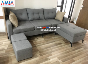 Hình ảnh Mẫu ghế sofa nhỏ mini thiết kế dạng ghế văng nỉ cho phòng khách nhỏ, nhà nhỏ, nhà chung cư