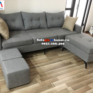 Hình ảnh Mẫu ghế sofa nhỏ mini thiết kế dạng ghế văng nỉ cho phòng khách nhỏ, nhà nhỏ, nhà chung cư