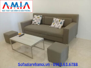 Hình ảnh ghế sofa nhỏ xinh đẹp hiện đại kết hợp bàn trà sofa kiểu mới