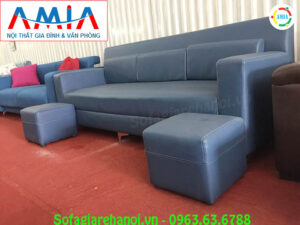 Hình ảnh sofa văng da đẹp hiện đại với chất liệu da