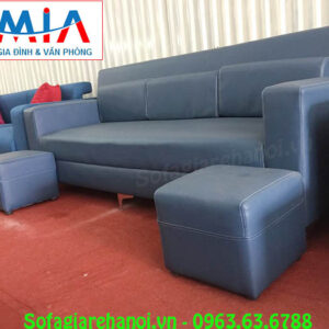 Hình ảnh sofa văng da đẹp hiện đại với chất liệu da