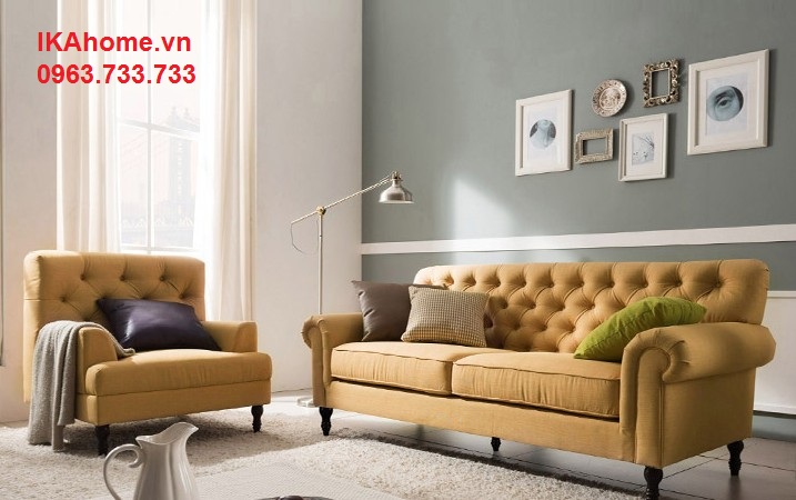 Hình ảnh cho mẫu ghế sofa giá rẻ Hà Nội với kích thước nhỏ cho căn hộ chung cư