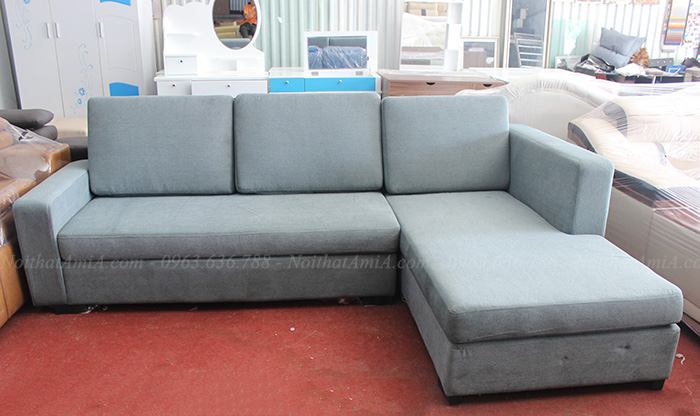 Hình ảnh Ghế sofa nỉ chữ L kích thước nhỏ xinh cho căn phòng nhỏ