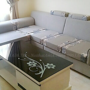 Hình ảnh Ghế sofa nỉ chữ l đẹp bài trí trong không gian căn phòng khách gia đình