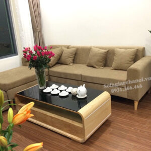 Hình ảnh Ghế sofa nỉ đẹp hiện đại kê cho phòng khách nhà chung cư