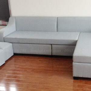 Hình ảnh Ghế sofa nỉ đẹp hình chữ L cho căn phòng khách đẹp