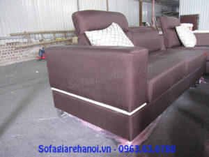 Hình ảnh sofa nỉ góc chữ L đẹp hiện đại và sang trọng cho không gian căn phòng khách đẹp gia đình