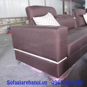 Hình ảnh sofa nỉ góc chữ L đẹp hiện đại và sang trọng cho không gian căn phòng khách đẹp gia đình