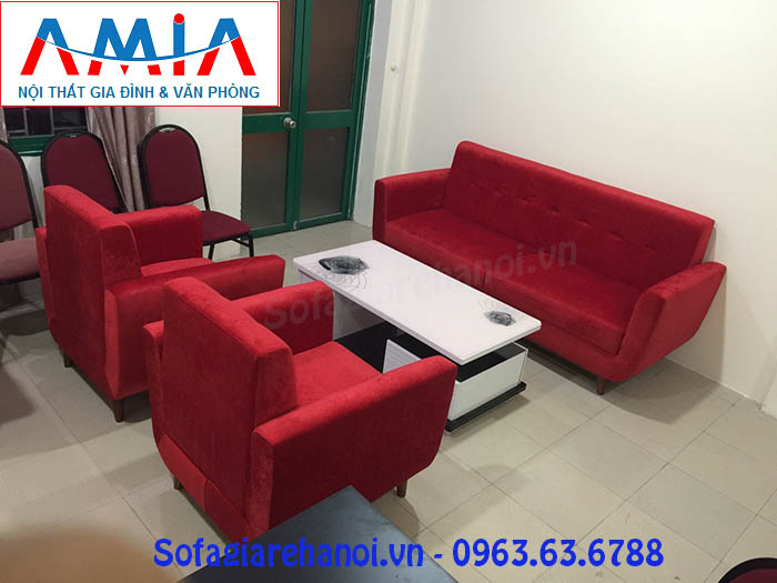 Hình ảnh cho bộ ghế sofa nỉ văng được đặt làm theo yêu cầu tại Nội thất AmiA