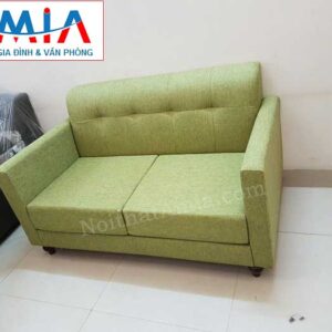 Hình ảnh cho mẫu ghế sofa văng nỉ 2 chỗ đẹp hiện đại và sang trọng cùng thiết kế rút khuy