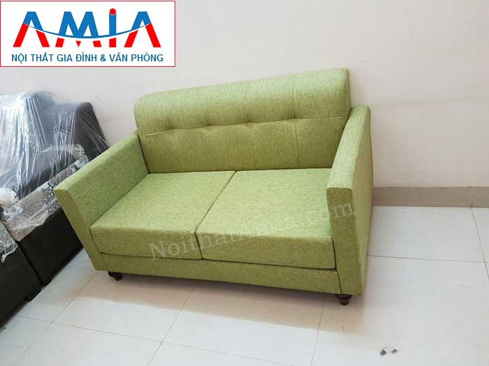 Hình ảnh cho mẫu ghế sofa văng nỉ 2 chỗ đẹp hiện đại và sang trọng cùng thiết kế rút khuy