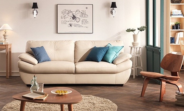 Hình ảnh cho mộ bàn ghế sofa phòng khách nhỏ hiện đại, trẻ trung