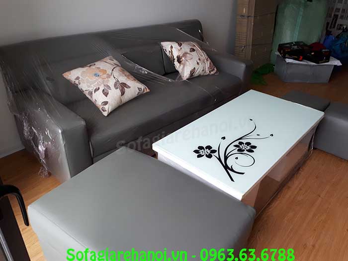 Hình ảnh mẫu ghế sofa văng da đẹp mang phong cách thiết kế hiện đại và sang trọng