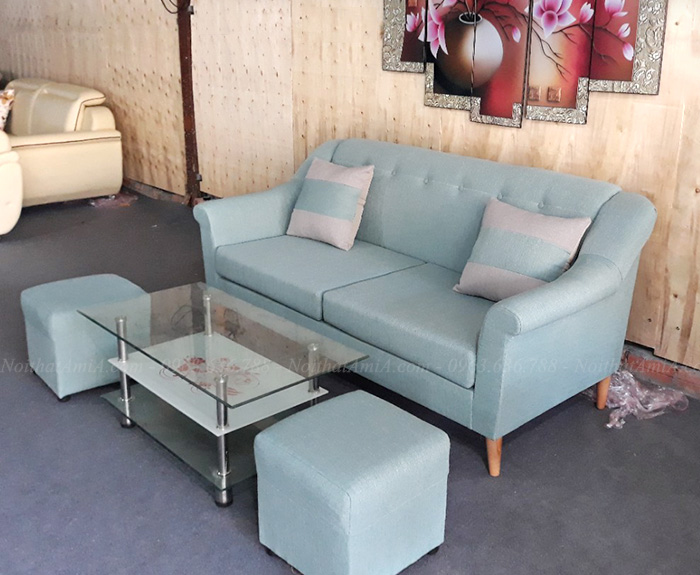 Hình ảnh Ghế sofa văng đẹp chất liệu nỉ AmiA SFN155