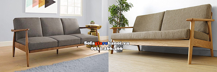 Hình ảnh Ghế sofa văng gỗ hiện đại thiết kế đơn giản mà đẹp cho phòng khách xinh xắn