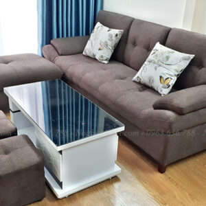 Hình ảnh Mẫu ghế sofa văng nỉ đẹp cho không gian căn phòng khách chung cư