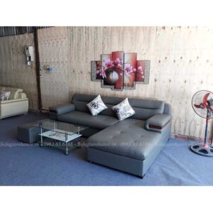 Hình ảnh đại diện cho mẫu ghế sofa chữ L chất liệu da đẹp