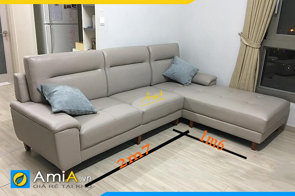 Ghế sofa da micro với kích thước phổ thông