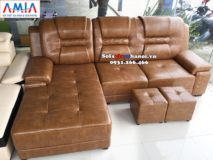 Hình ảnh Mẫu ghế sofa da đẹp giá rẻ cho phòng khách hiện đại