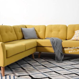 Hình ảnh Mẫu ghế sofa nỉ đẹp kiểu dáng hiện đại cho phòng khách gia đình