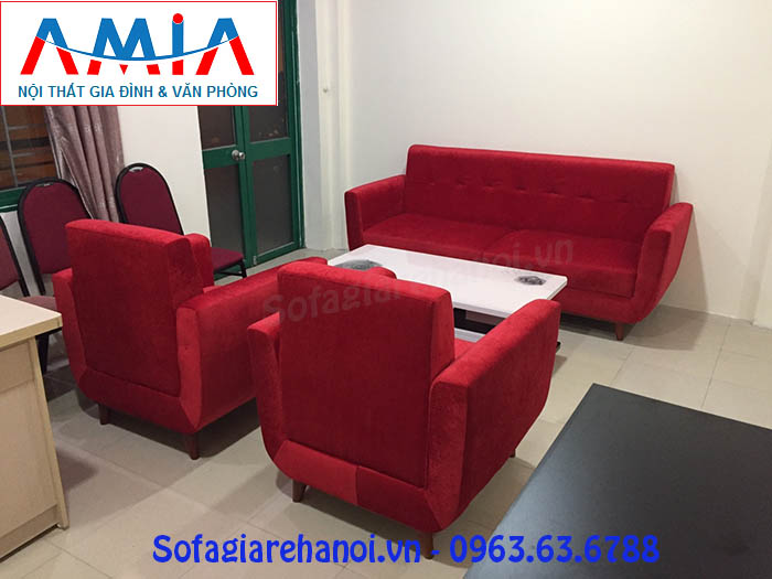 Hình ảnh cho bộ ghế sofa văng đẹp bài trí trong phòng khách công ty