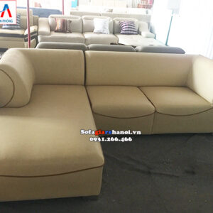 Hình ảnh Mẫu sofa da đẹp chữ L đẹp hiện đại cho phòng khách gia đình