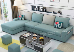 Hình ảnh Mẫu sofa nỉ đẹp chữ L 4 chỗ hiện đại và sang trọng