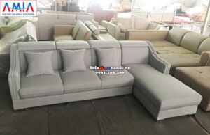 Hình ảnh Mẫu sofa nỉ góc chữ l đẹp hiện đại và sang trọng cho nhà đẹp