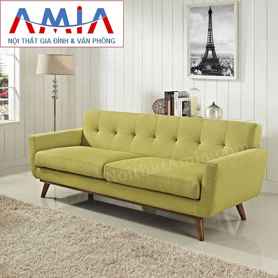 Hình ảnh cho ghế sofa văng đẹp nhỏ xinh với màu vàng chanh độc đáo